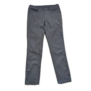 Lululemon Dark Gray ABC Slim Stretch Fit Pants Size 34 Mens Straight Leg